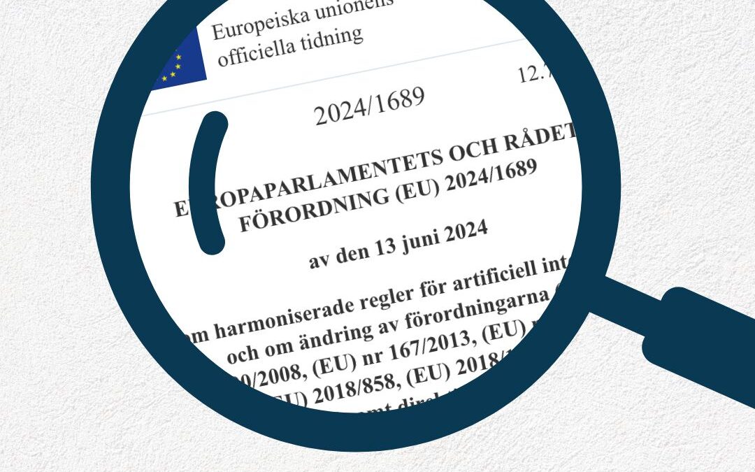 AI-förordningen publicerad – träder i kraft 1 augusti!